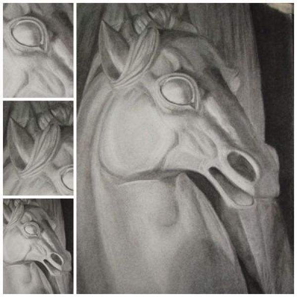 Carbón sobre papel ingres Carbón sobre papel ingres